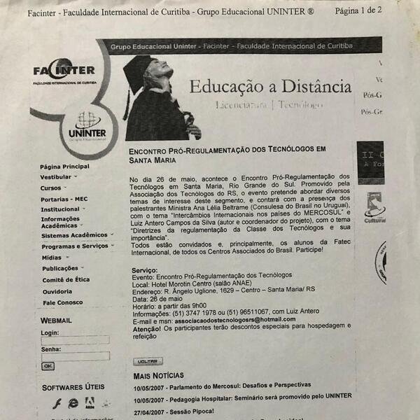 Doc. Regulamentação do EAD
