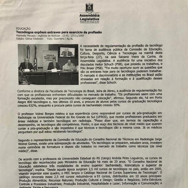 Audiência Pública - Regulamentação EAD - Assembleia legislativa - RGS